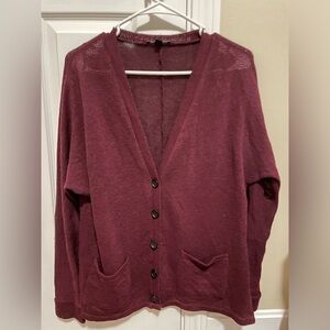 American Eagle long v-neck cardigan sweater